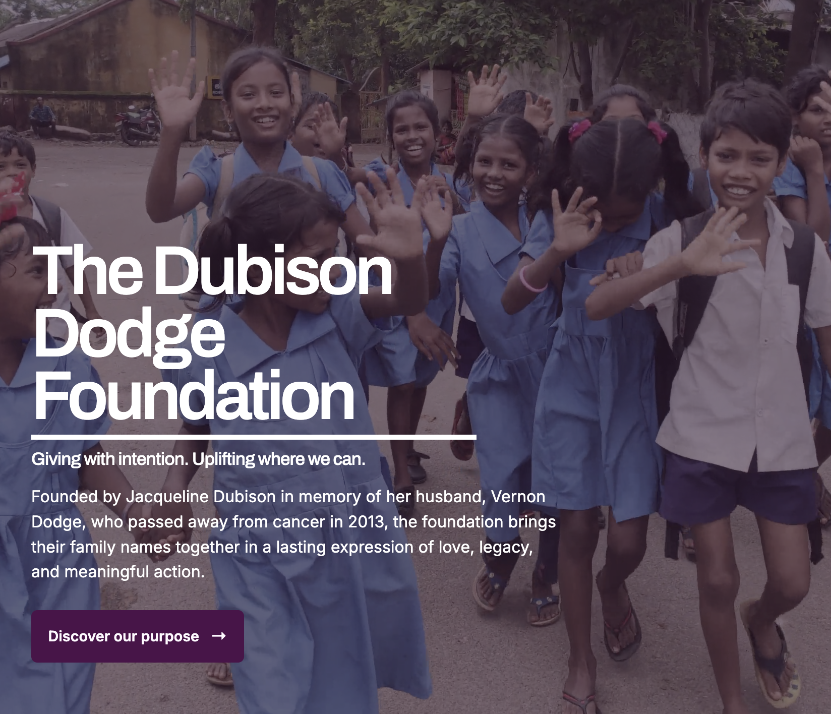 Dubison Dodge Foundation website preview